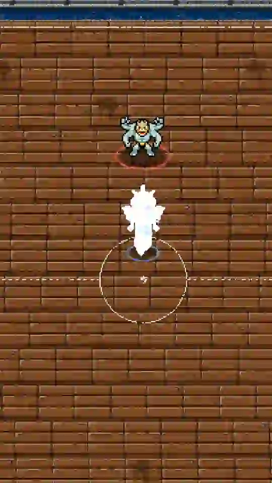 A Pokémon evolving during a fight